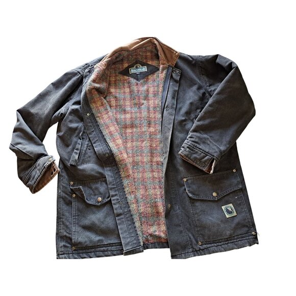 Vintage Berne XLT Barn Coat Chore BercoWear Mens Canvas Jacket Blanket Lined - Picture 1 of 9